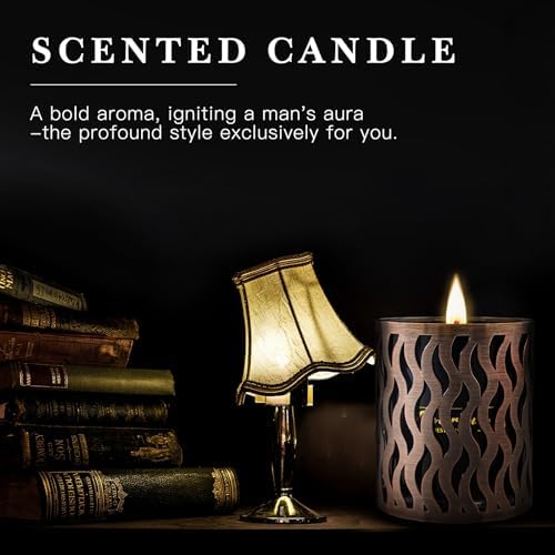 6 Pack Scented Candles Set for Men with Gift Box
