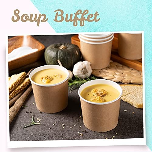MATICAN 100-Count 11-Oz Paper Ice Cream Cups