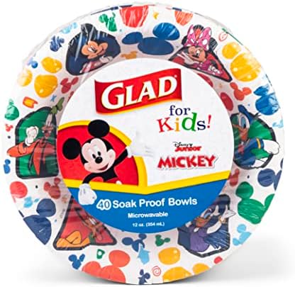 Glad for Kids Disney Mickey Friends Bowls - 12 Ounce 40 Count