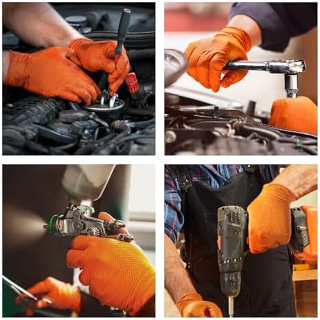 ANBOSON 10 Mil Nitrile Safety Gloves Latex Free