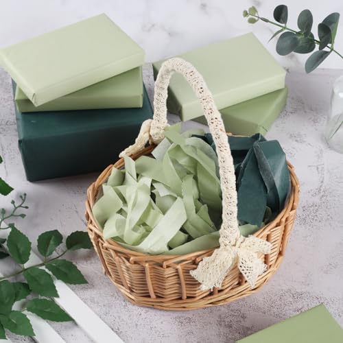 90 Sheets Sage Green Tissue Paper for Gift Wrapping