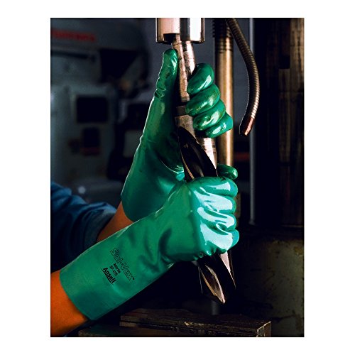 Ansell Sol-Vex Nitrile Gloves Size 10 Green Pack of 12