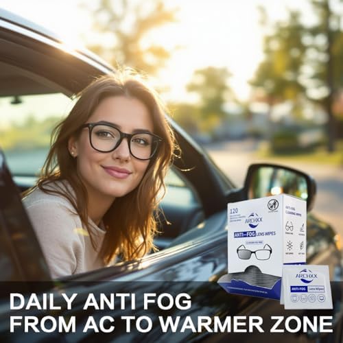Anti Fog Wipes for Glasses - 120 Count Pre-Moistened
