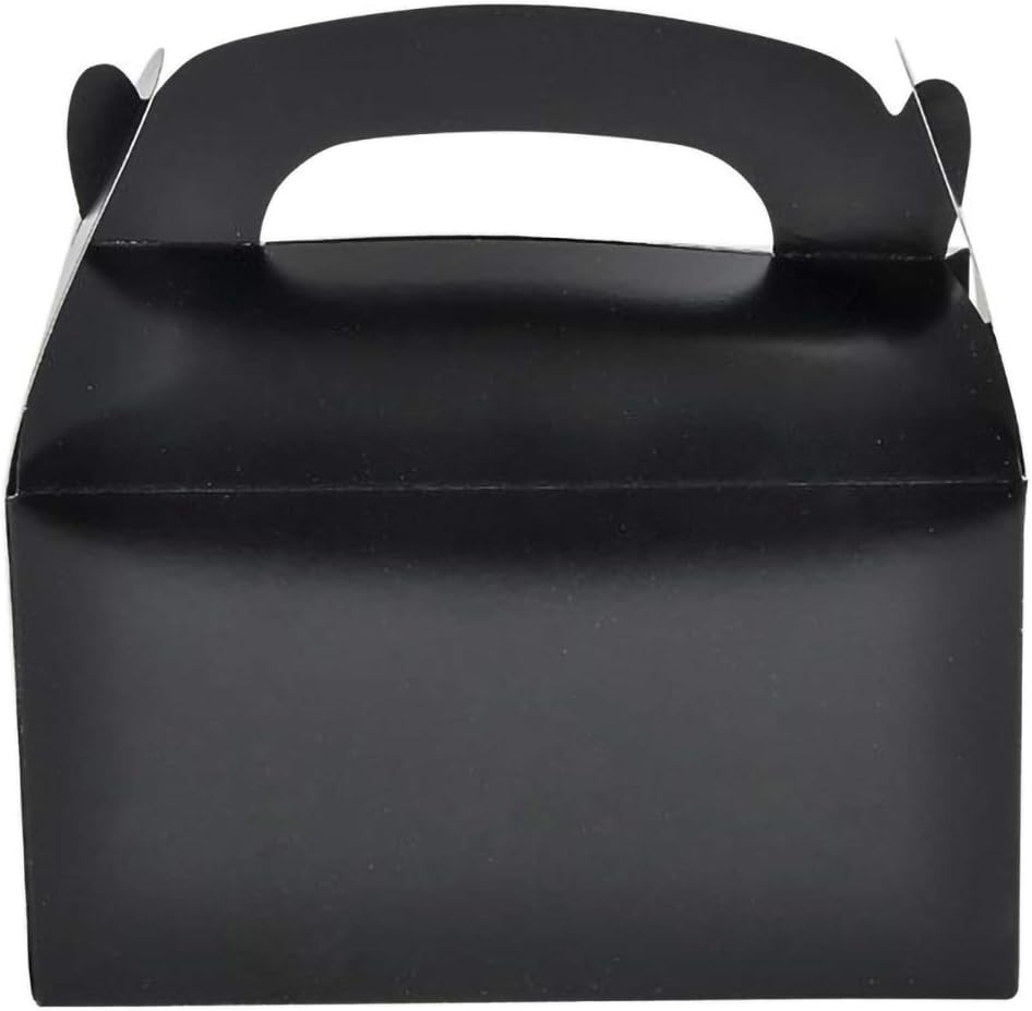 The Dreidel Company Gable Treat Boxes 12 Pack Black