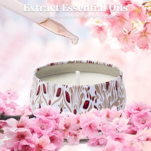 AGOL Aromatherapy Candles 2 Pack Natural Floral Cherry Vanilla Set