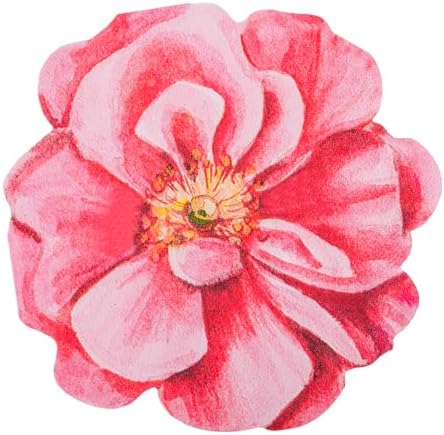 100Pcs Pink Flower Shaped Disposable Napkins for Parties and Events