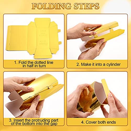 Honoson Gold Bar Party Favor Boxes 24 Pcs