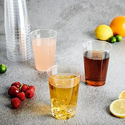 FOCUSLINE 12 oz Clear Plastic Cups 100 Count