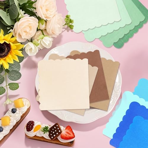 120PCS Gradient Brown Cocktail Napkins for Parties