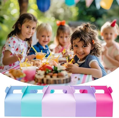 UnicoPak 30 Pack Pastel Gable Treat Boxes