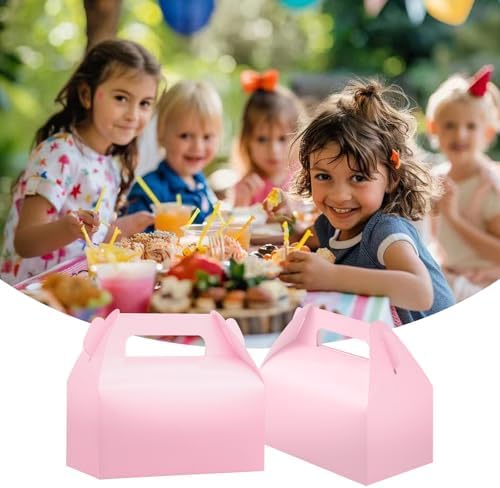 UnicoPak 30 Pack Pink Gable Treat Boxes