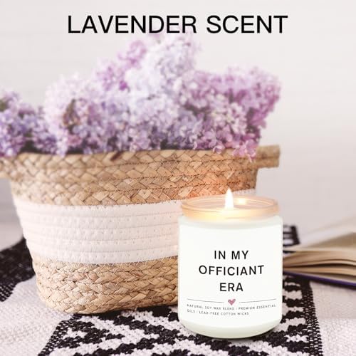 Wedding Officiant Gift 7 Oz Lavender Candle