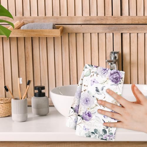 100Pcs Watercolor Purple Flower Butterfly Napkins