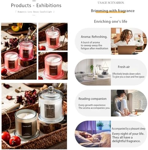 Miracle TQ Aromatherapy Candle with English Pear and Freesia Scent 150g