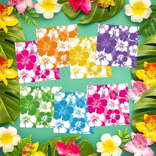 120 Pcs Hibiscus Paper Napkins Summer Party Decorations