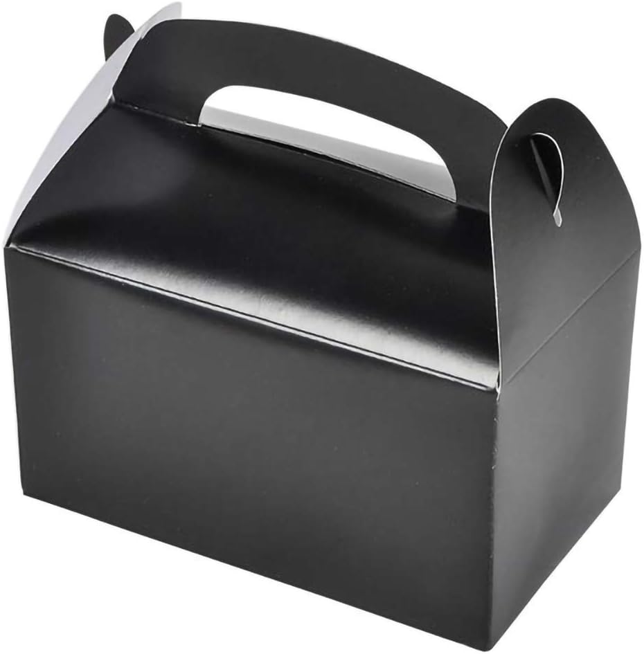 The Dreidel Company Gable Treat Boxes 12 Pack Black