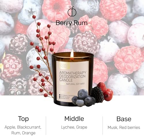 Berry Rum Scented Pet-Friendly Candle