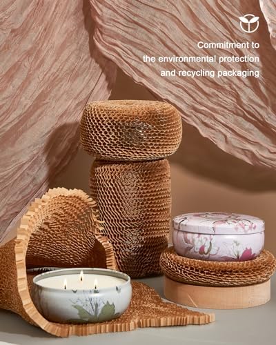 MSENSE Soy Scented Candles with 3 Wicks 12oz 40 Hours Burn