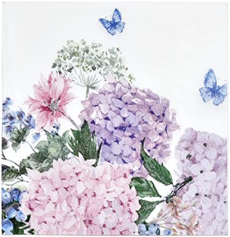 Gift Boutique 150 Hydrangea Flower Napkins