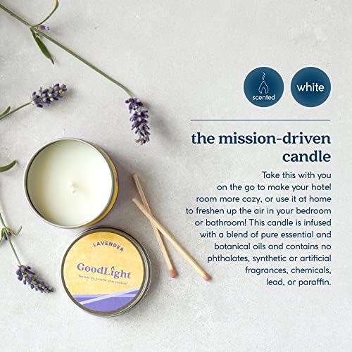GoodLight Lavender Scented Candle 6oz Travel Tin