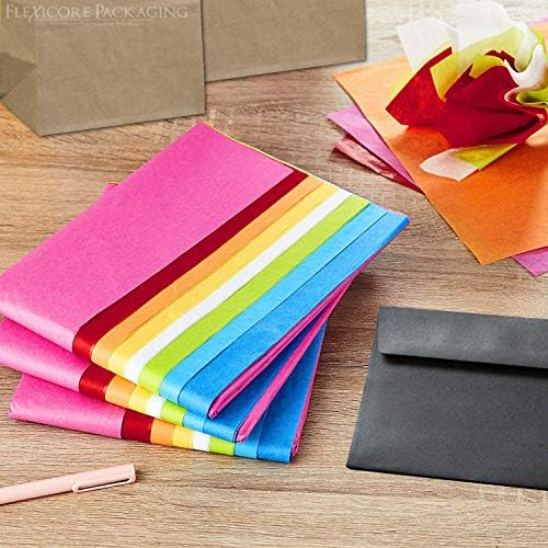 Flexicore Packaging Black Tissue Paper 15x20 10 Sheets