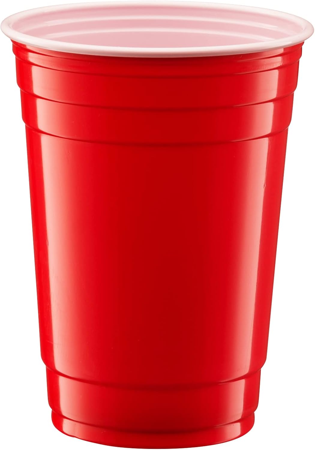 Gusto 18 oz Red Plastic Cups 100 Count for Parties