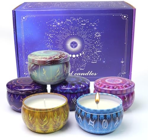 12 Pack Constellation Scented Candles Gift Set