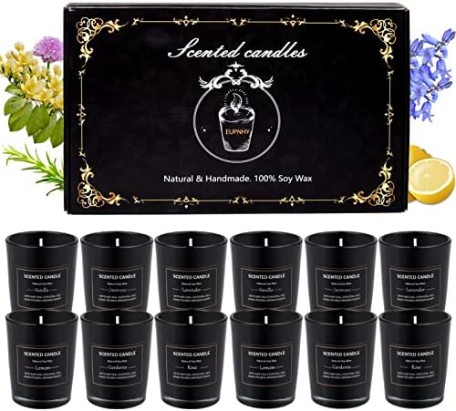 12 Pack Scented Candles Gift Set for Women