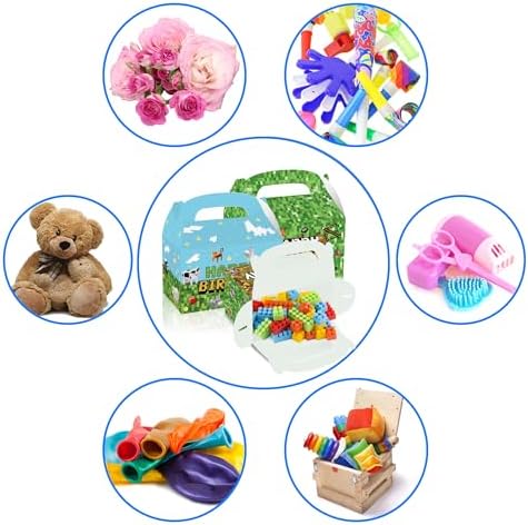 16 Piece Pixel Style Goodie Boxes for Birthday Parties
