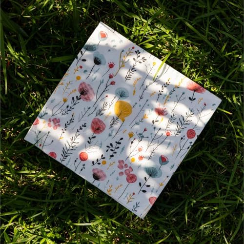 20 pcs Premium 3-Ply Floral Paper Napkins