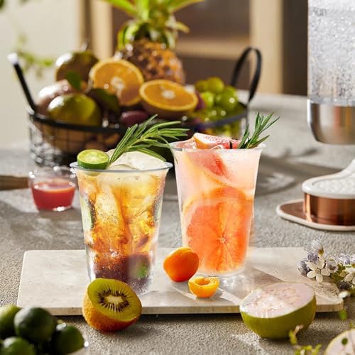 12 oz Clear Plastic Cups 300 Count Disposable Party Bulk