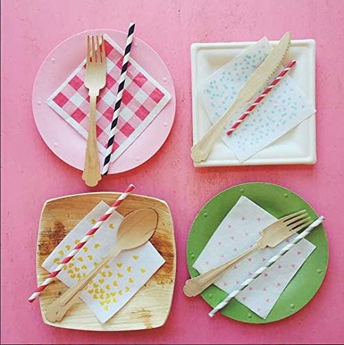 TAMRAN Susty Party 6 Inch Compostable Square Plates 50 Count