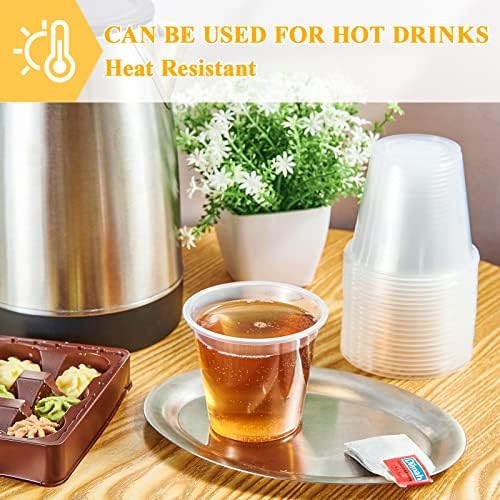 Lilymicky 300 Pack 9 Oz Clear Plastic Cups for Parties