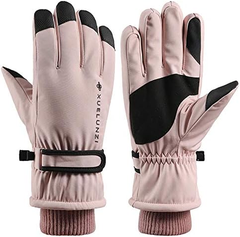Mens Winter Windproof Touchscreen Velvet Gloves for Cold Weather