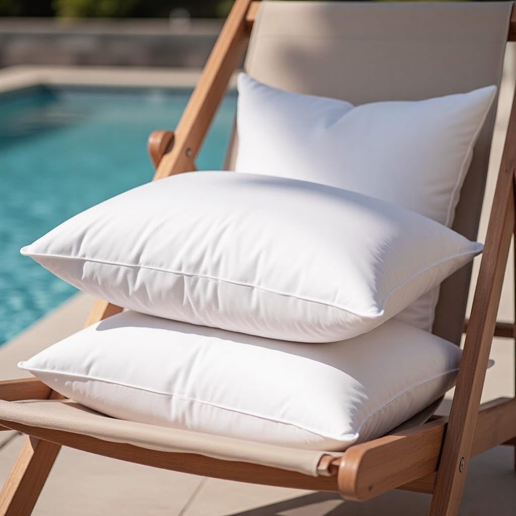 20 x 20 Waterproof Outdoor Pillow Inserts Set of 2
