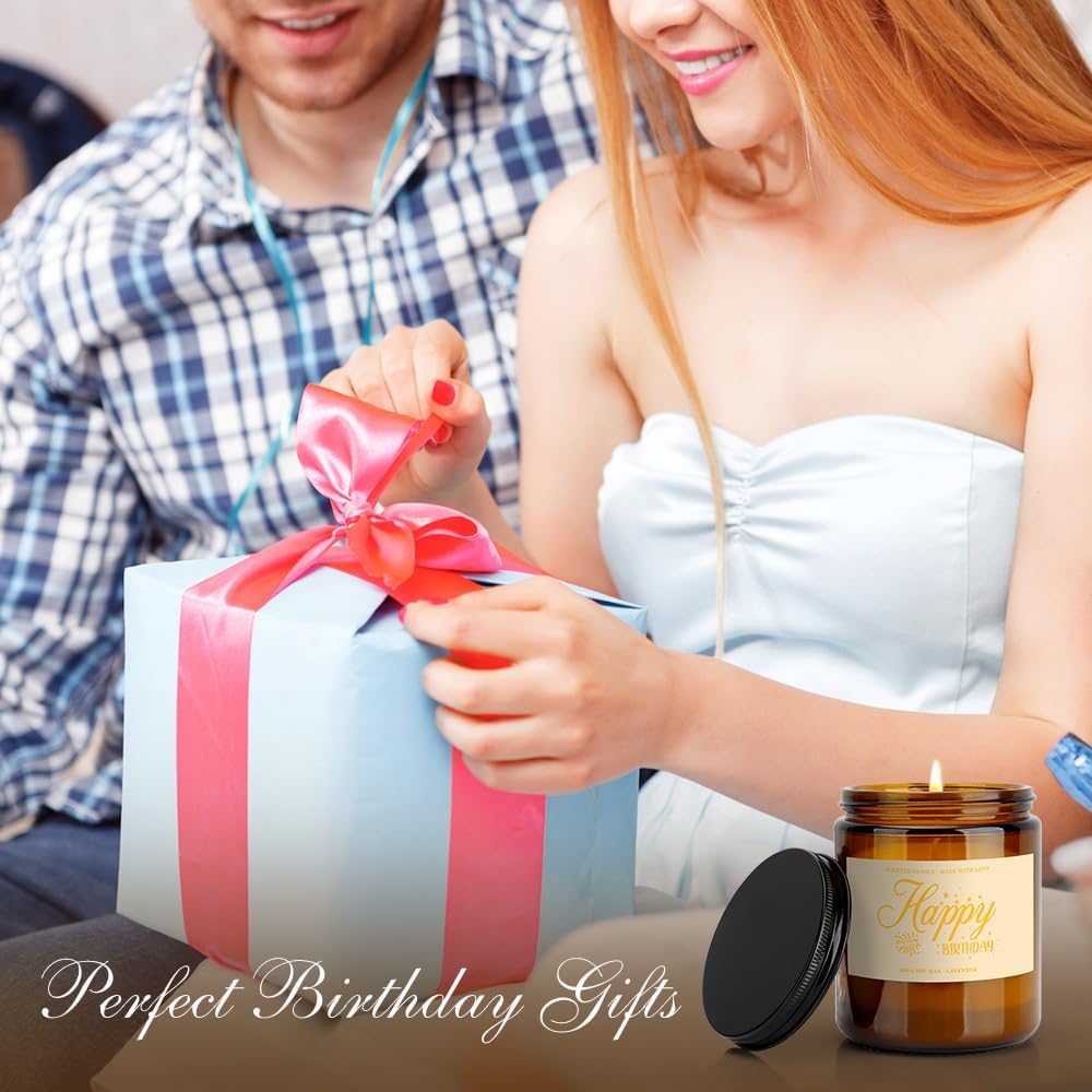 Happy Birthday Scented Candles for Women Men