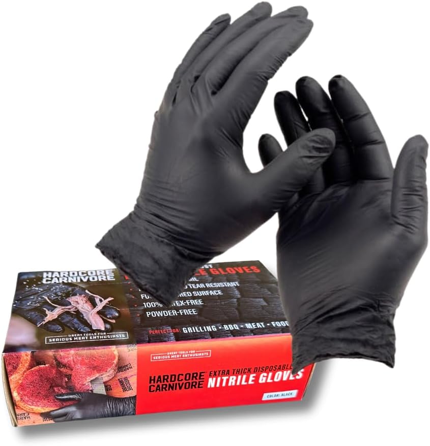 Hardcore Carnivore Extra Thick Nitrile Gloves 50ct
