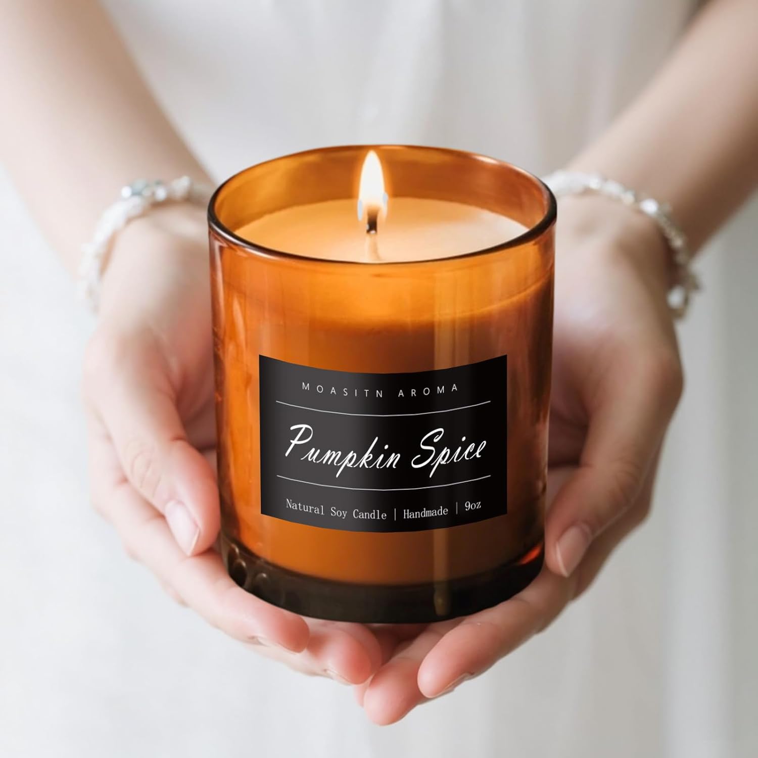 MOASITN Pumpkin Spice Scented Large Candles for Home