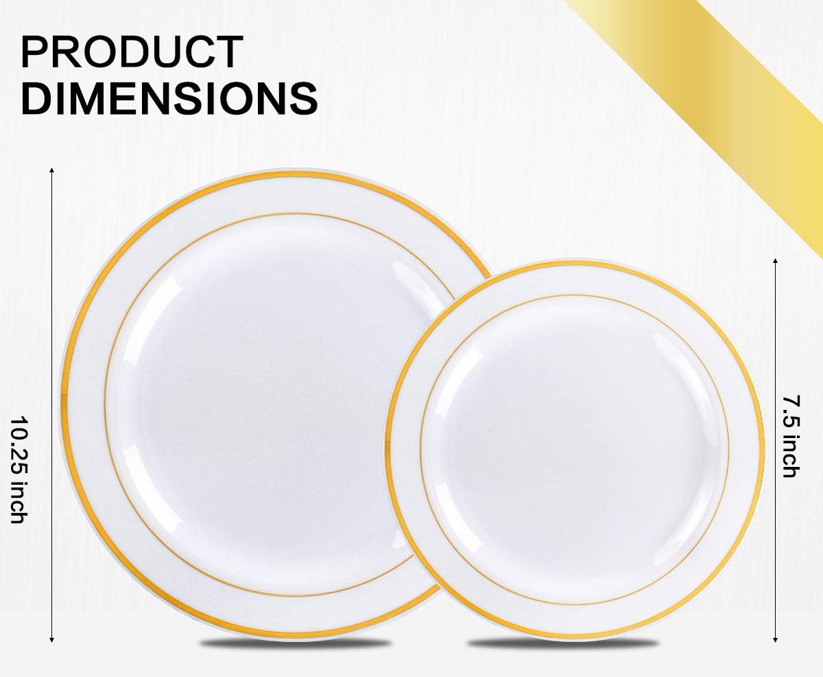M MCIRCO 175 Piece Gold Dinnerware Set