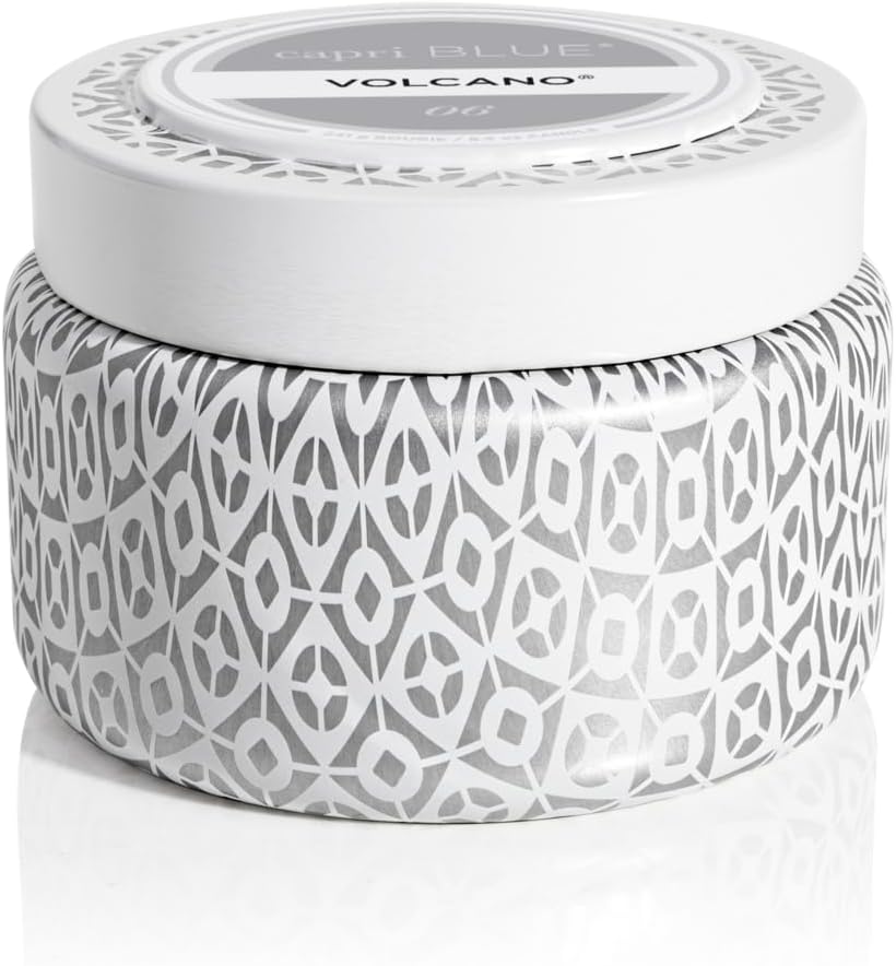 Capri Blue Volcano White Travel Tin Candle - Luxury Soy Wax Blend