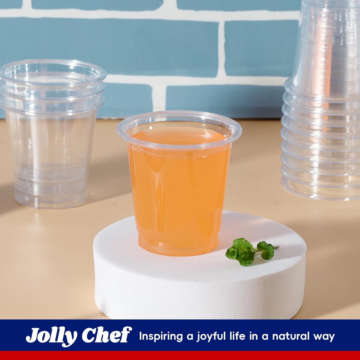 JOLLY CHEF 9 Oz Clear Plastic Cups 600 Pack