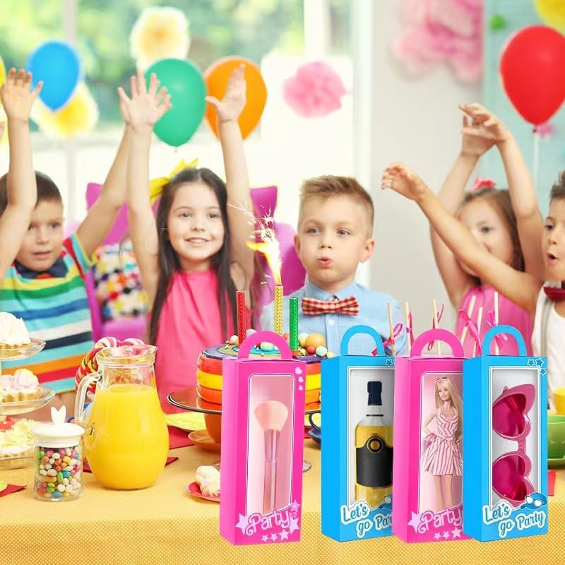 12PCS Pink Blue Party Favor Boxes for Kids and Adults