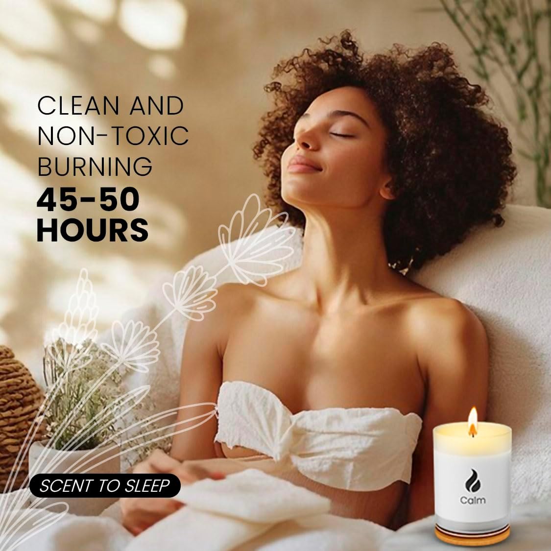 Natur IX Calming Soy Candle with Essential Oils