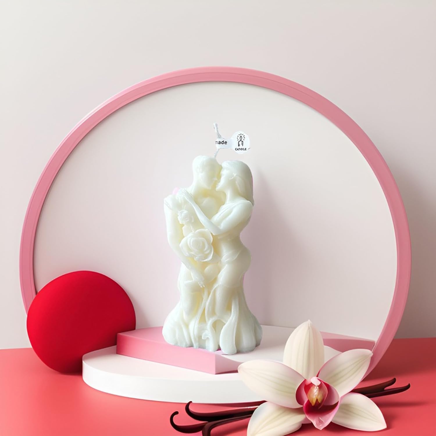 Romantic Rose Couple Scented Candle Vanilla