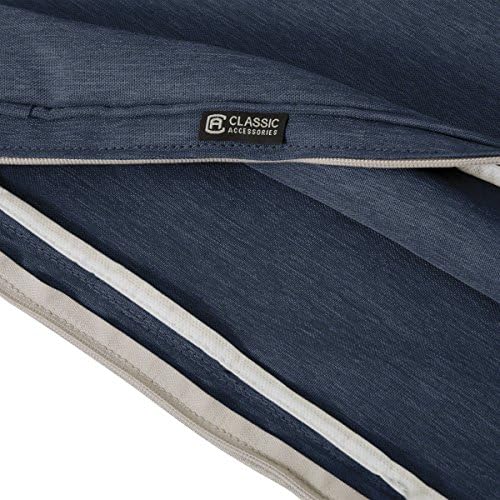 Classic Accessories Water-Resistant 19x19x3 Inch Square Seat Cushion Cover