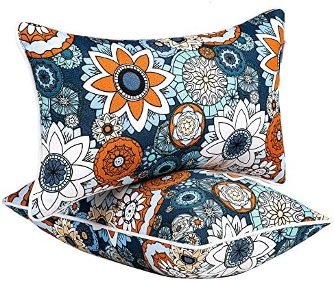 JMGBird 12x20 Inch Outdoor Lumbar Pillows Pack of 2