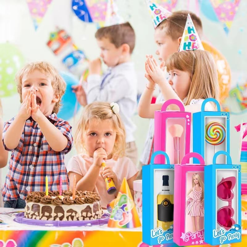 12PCS Pink Blue Party Favor Boxes for Kids and Adults