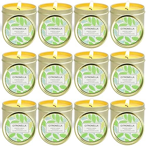 STRN Citronella Scented Candles Outdoor 12 Pack