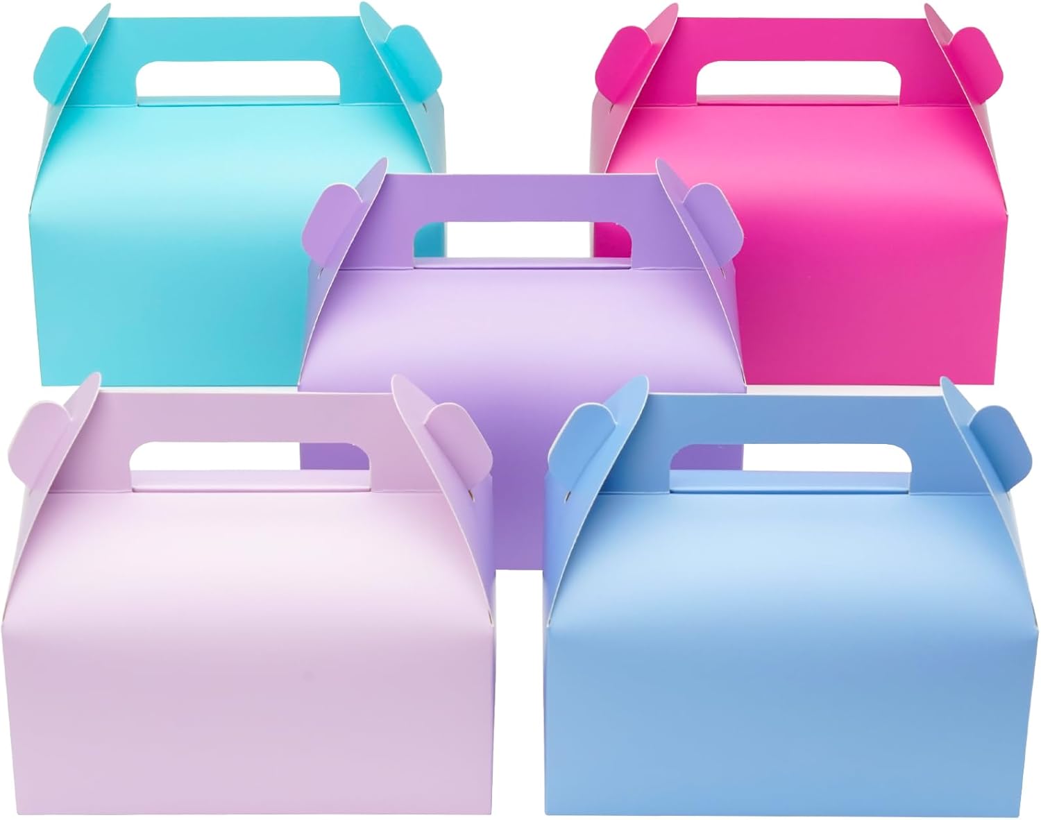 UnicoPak 30 Pack Pastel Gable Treat Boxes