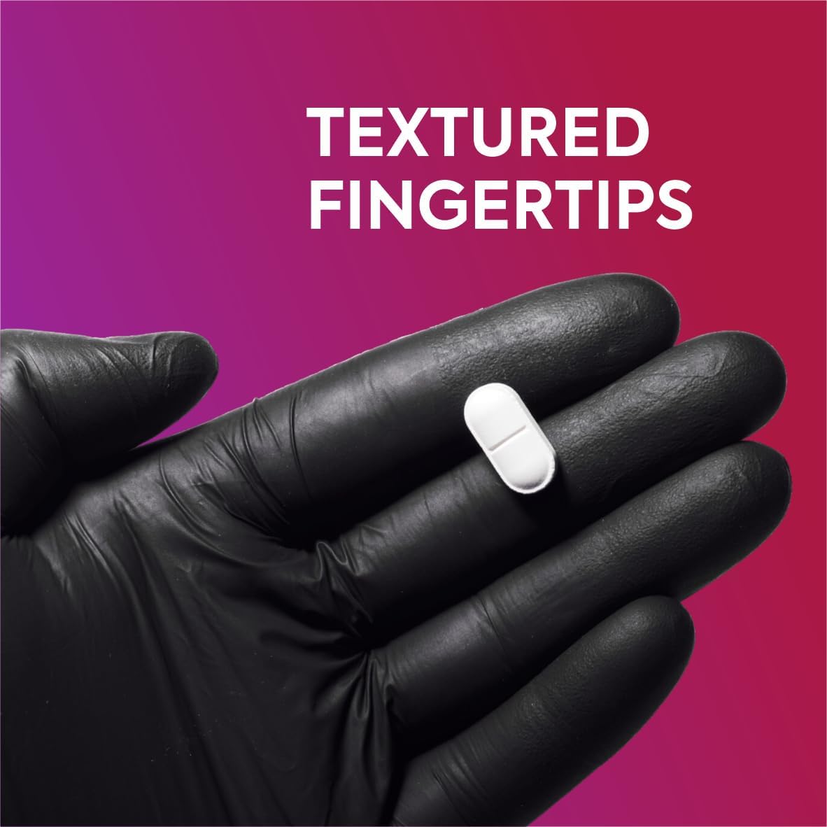 RADGER Premium Black Nitrile Gloves 4 Mil Thick